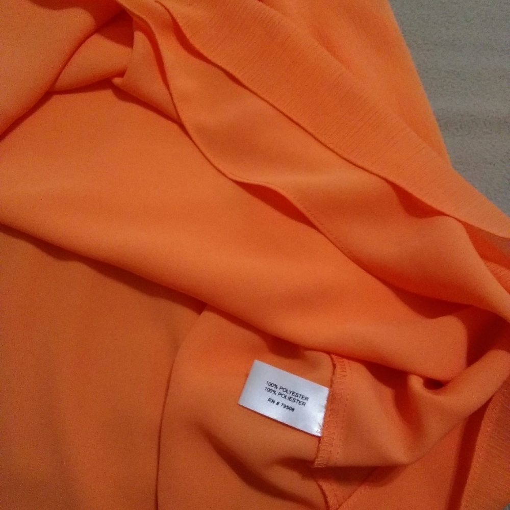 NWT orange sleeveless top by Jones & Company. - Picture 8 of 11